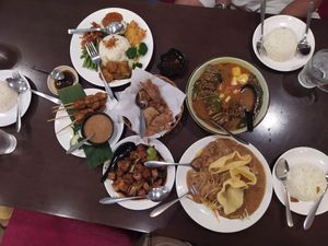 Our variety ordered at Warung Ijo in Central Singapore