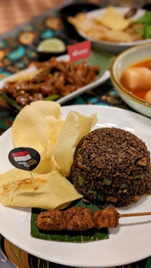 Nasi Goreng Si Itam Buah Keluak at Warung Ijo in Central Singapore