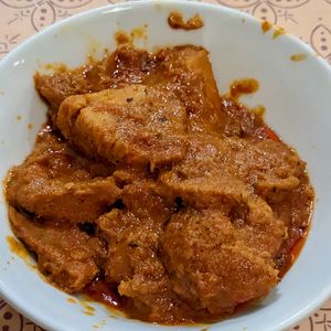 Rendang Lion Mane’s Mushroom at Warung Ijo in Central Singapore