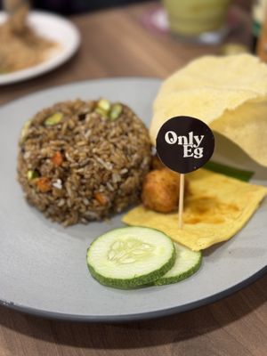 Petai fried rice  at Warung Ijo in Central Singapore