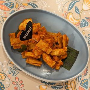 Vegan Red Shandi at Warung Ijo in Central Singapore