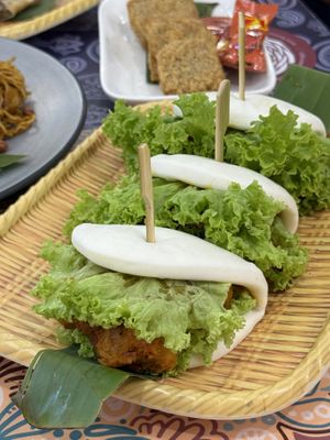 Rendang buns  at Warung Ijo in Central Singapore