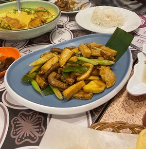 orak arik tempe  at Warung Ijo in Central Singapore