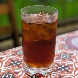 Vegan Iced Sosro Tea at Warung Ijo in Central Singapore
