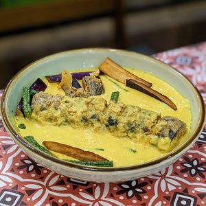 Vegan Gulai Fish at Warung Ijo in Central Singapore