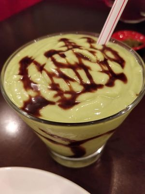 fresh Avocado juice at Warung Ijo in Central Singapore