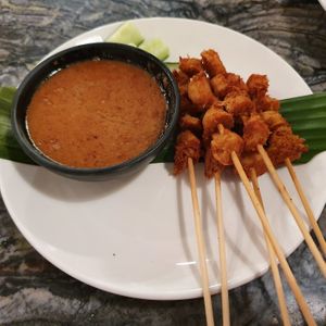 Satay peanut at Warung Ijo in Central Singapore