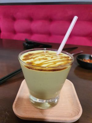 Soy avocado juice at Warung Ijo in Central Singapore