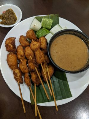 Very good satay at Warung Ijo in Central Singapore