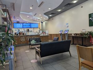 Indoor, order at the kiosks on the right at Yaya Tea in Chapel Hill