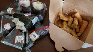 Onigiri and Tofu Fries at Yaya Tea in Chapel Hill