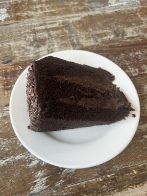 Vegan chocolate fudge cakee  at Gongoozler in Dudley