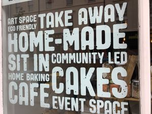 Window at Serendipities in Dundee