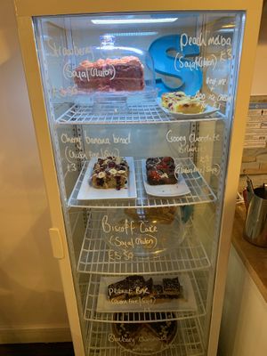 Vegan cakes  at Serendipities in Dundee