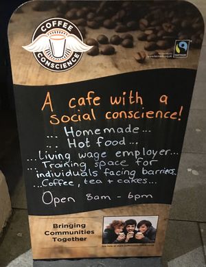 A cafe with a conscience  at Serendipities in Dundee