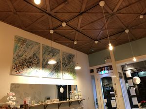Great ceiling  at Serendipities in Dundee