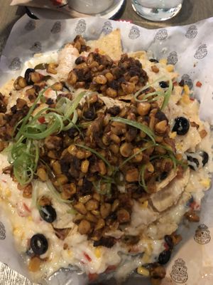 Vegan nachoes  at Blanco in Calgary