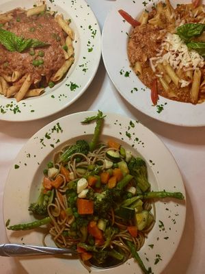 All vegan pasta entrees at Rini's in Elmsford