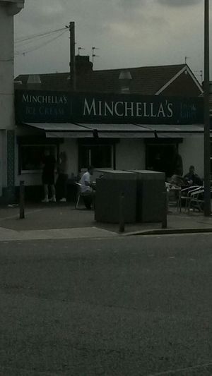 Outside at Minchella's in Sunderland