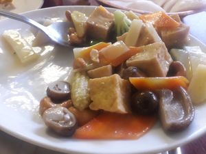 Tofu, veg and cashews at Yan's Restaurant in Alnwick