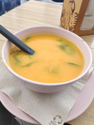 Soup of the day at Celeiro Cafe in Peniche