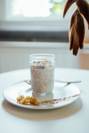 Chai Spice Overnight Oats - Vegan Breakfast at Dreamers by DW in Wilmington