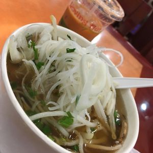 pho at Loving Hut in San Jose