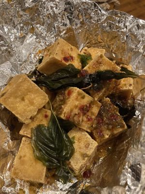 Spicy deep-fried tofu at The ThongLor Thai Restaurant in San Francisco