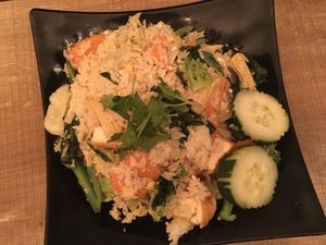 Vegetarian fried rice at The ThongLor Thai Restaurant in San Francisco