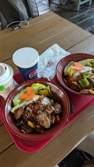 Beancurd and rice dish at Disney - Tangled Tree Tavern  in Shanghai