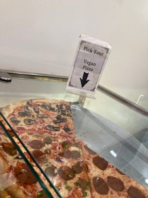 Vegan slices at Artistic Pizza in New York City