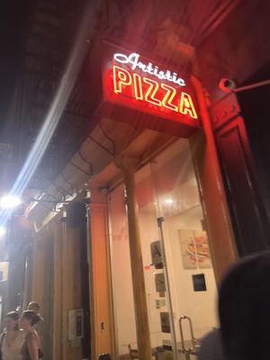 Front door   at Artistic Pizza in New York City