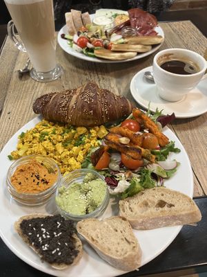 Vegan breakfast  at Fitagain in Krakow