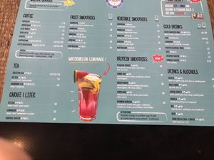 Drinks  at Fitagain in Krakow