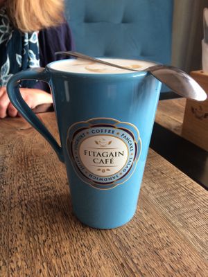 Massive latte at Fitagain in Krakow