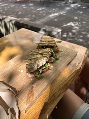 Brot mit Tofu und Pilzen   at SoLeb'icH in Bad Kissingen