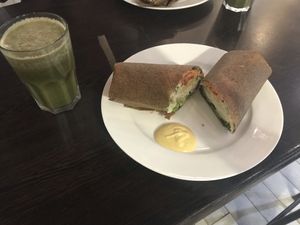 Burrito with cashewcheese at DRaw Cakes in Kyiv