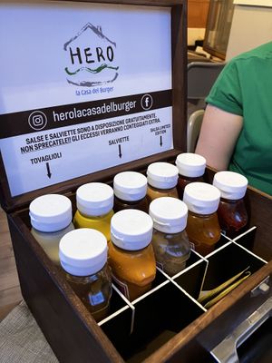 Vegan sauces  at Hero in Predazzo