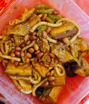 Mala Hotpot fried Udon ~ 9/3/22 at SHU Vegetarian 蔬方斋 - Toa Payoh in Central Singapore