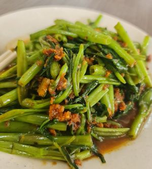 Sambal Kangkong ~ 12/9/22 at SHU Vegetarian 蔬方斋 - Toa Payoh in Central Singapore