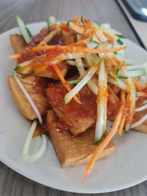Thai style toufu ~ 12/9/22 at SHU Vegetarian 蔬方斋 - Toa Payoh in Central Singapore