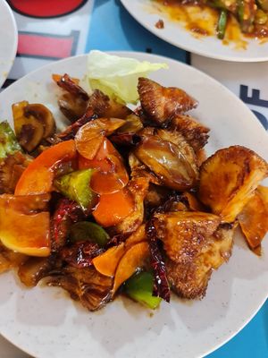 Gong Bao Monkey Head Mushroom ~ 30/12/22 at SHU Vegetarian 蔬方斋 - Toa Payoh in Central Singapore