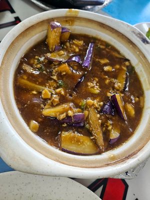 Minced eggplants ~ 8/12/23 at SHU Vegetarian 蔬方斋 - Toa Payoh in Central Singapore