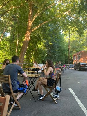 Seating at Grass VBQ Joint - Cloud Kitchen in Decatur