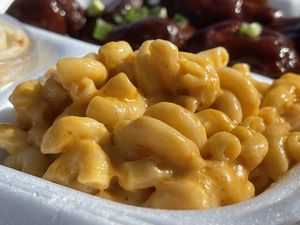 Smoked Mac n Cheeze  at Grass VBQ Joint - Cloud Kitchen in Decatur