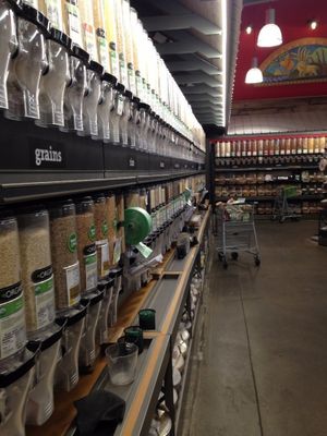 Bulk grains  at River Valley Co-op in Northampton