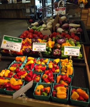 Local vegetables at River Valley Co-op in Northampton