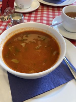 Tomato soupp  at Det Lille Pannekakehuset in Lillehammer