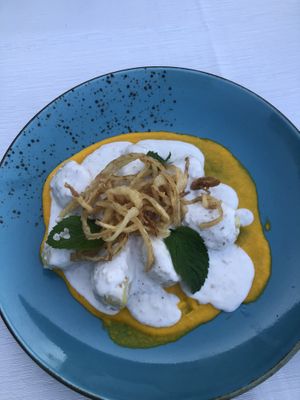 Very yummy, though expensive (21€)  at Rocca Ja in Castelsardo