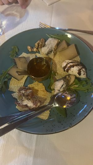 vegan cheese platter   at Rocca Ja in Castelsardo